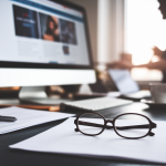 ecran-ordinateur-papiers-lunettes-tasse-cafe