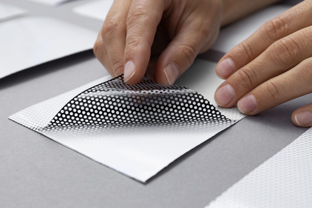 Impression vinyle transparent