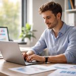professionnel-ordinateur-feuilles-calcul-graphiques