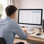 entrepreneur-bureau-ordinateur-factures-minimaliste