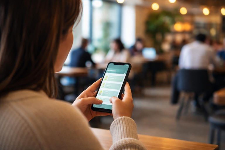 personne-smartphone-cafeteria-moderne