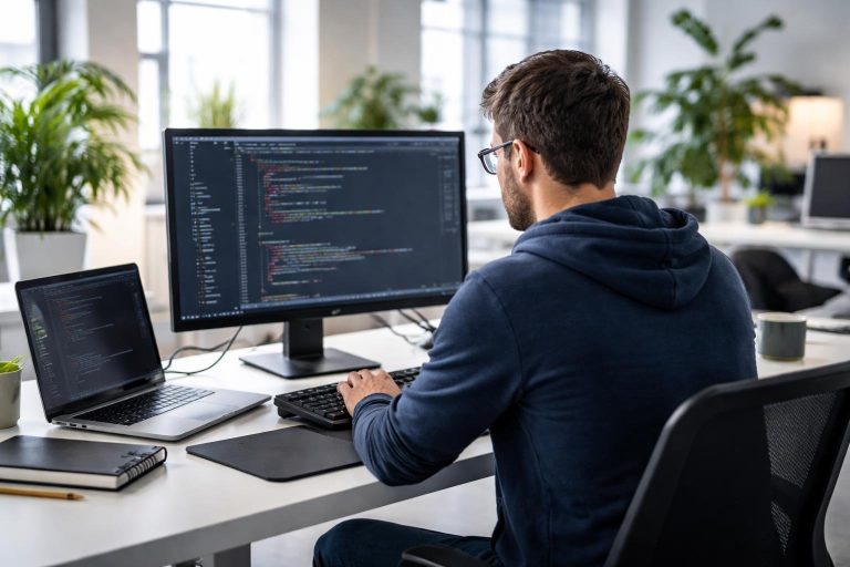 developpeur-bureau-ecran-code-plantes