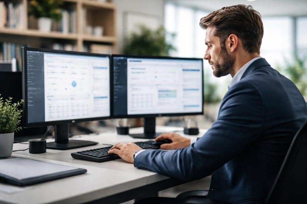 professionnel-bureau-ordinateur-ecrans-interfaces