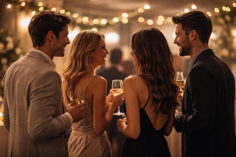 groupe-personnes-verres-decorations-elegantes