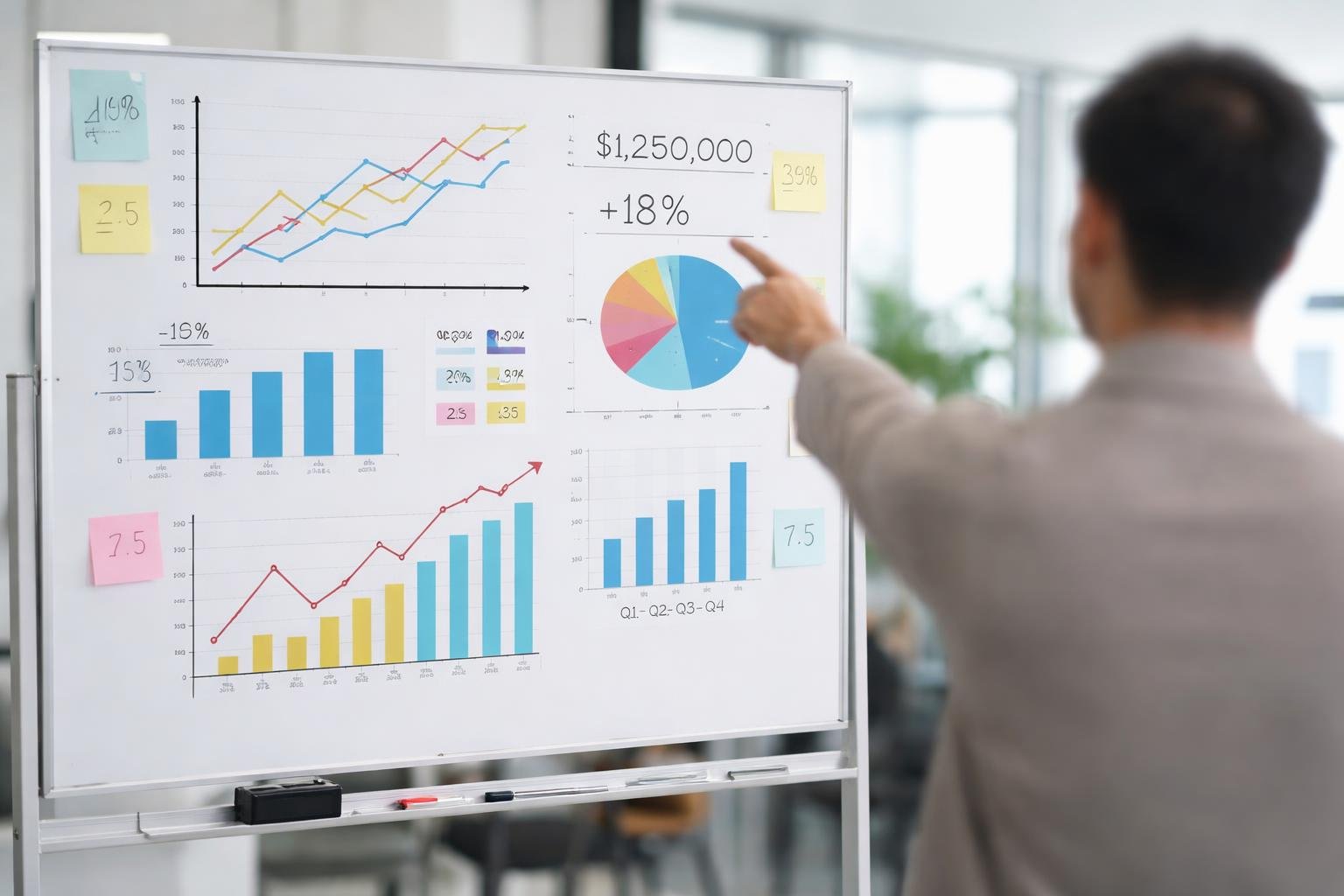 tableau-blanc-graphiques-financiers-bureau