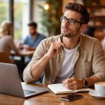 freelance-ordinateur-cafe-carnet-fenetre