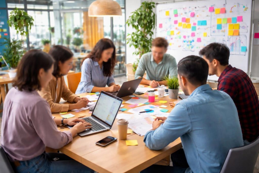 personnes-bureau-moderne-lumineux-collaboration