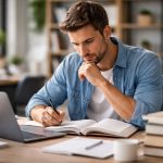 adulte-etude-bureau-ordinateur-livres